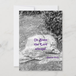 Schrift Lob flache Begrüßungskarte