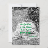 Schrift Lob flache Begrüßungskarte (Vorderseite)