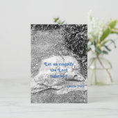 Schrift Lob flache Begrüßungskarte (Stehend Vorderseite)