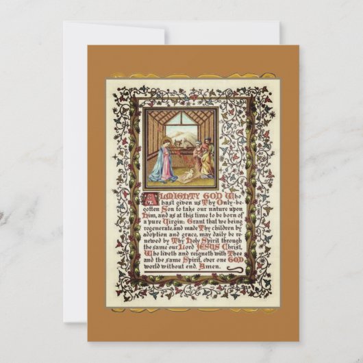 Schrift mit Geburt Jesu (Vorderseite)