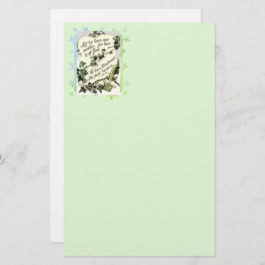 Schrift mit Heckscheibe Briefpapier (Vorne/Hinten)