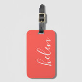 Schrift Name Gepäckanhänger (Vorderseite Vertikal)