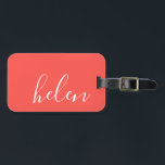Schrift Name Gepäckanhänger<br><div class="desc">Ein elegantes und elegantes Gepäckanhänger,  das mit Ihrem Namen in einem modernen Script-Schriftart personalisiert werden kann. Teil der Sammlung von Skriptnamen aus den Parcel Studios.</div>