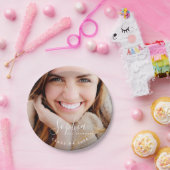 Schrift Name Pappteller (Party)