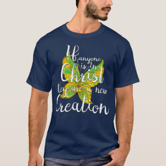 Schrift Neue Schmetterlingsblume T-Shirt