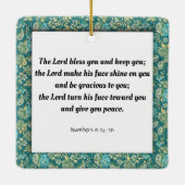 Schrift, Nummern 6:24-26 Keramikornament (Rückseite)