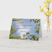 Schrift, Offenbarungen 1:7, Karte (Gelbe Blume)