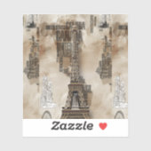 Schrift Paris Aufkleber (Blatt)