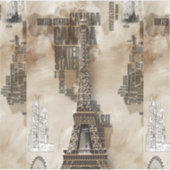 Schrift Paris Aufkleber (Vorderseite)