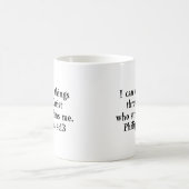 Schrift Phil 4:13 Kaffeetasse (Mittel)