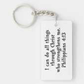 Schrift Philippinen 4:13 Schlüsselanhänger (Vorderseite)