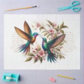 Schrift Philippinen 4:8 Hummingbirds Decoupage Seidenpapier (Basteln)