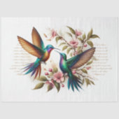 Schrift Philippinen 4:8 Hummingbirds Decoupage Seidenpapier (Vorderseite)
