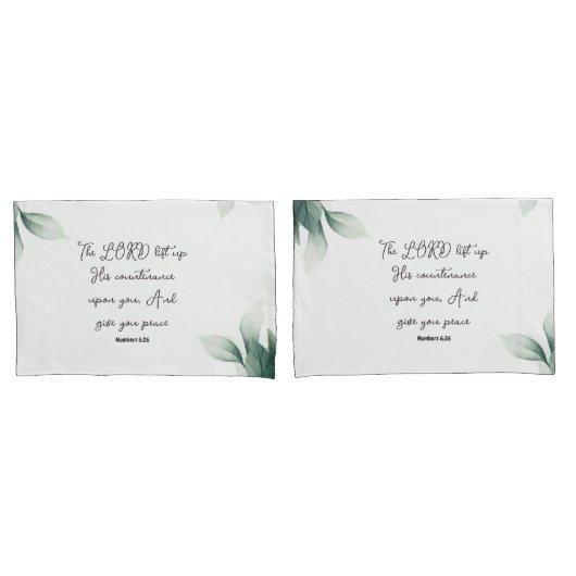 Schrift Pillowcase Kissenbezug (Vorderseite-Set)