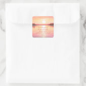 Schrift Psalm 113:3 Quadratischer Aufkleber (Tasche)