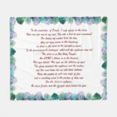 Schrift, Psalm 11, Bibelverse, Fleecedecke (Vorderseite (Horizontal))