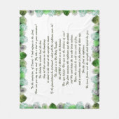 Schrift, Psalm 11, Bibelverse, Fleecedecke (Vorderseite)