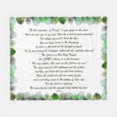 Schrift, Psalm 11, Bibelverse, Fleecedecke (Vorderseite (Horizontal))