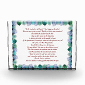 Schrift, Psalm 11, Bibelverse, Fotoblock (Vorderseite)