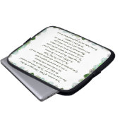 Schrift, Psalm 11, Bibelverse, Laptopschutzhülle (Vorne Knopf)