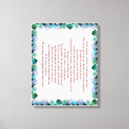 Schrift, Psalm 11, Bibelverse, Leinwanddruck