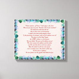 Schrift, Psalm 11, Bibelverse, Leinwanddruck