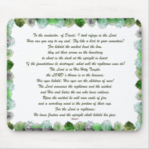 Schrift, Psalm 11, Bibelverse, Mousepad