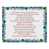 Schrift, Psalm 11, Bibelverse, Poster (Vorderseite)