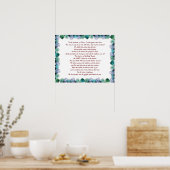 Schrift, Psalm 11, Bibelverse, Poster (Küche)