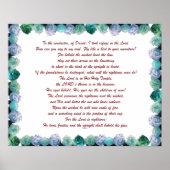 Schrift, Psalm 11, Bibelverse, Poster (Vorne)