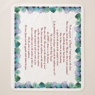 Schrift, Psalm 11, Bibelverse, Sherpadecke