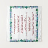 Schrift, Psalm 11, Bibelverse, Wandteppich (Vorderseite (Horizontal))