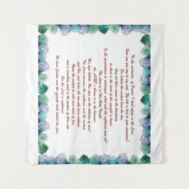 Schrift, Psalm 11, Bibelverse, Wandteppich