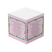 Schrift, Psalm 11, Bibelverse, Würfel (Rückseite Schrägansicht)