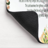 Schrift, Psalm 11, Bunte Blume Mousepad (Ecke)