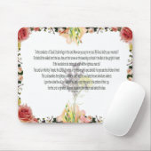 Schrift, Psalm 11, Bunte Blume Mousepad (Mit Mouse)