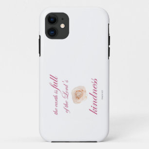 Schrift, Psalm 33, Full Kindness White Rose Case-Mate iPhone Hülle
