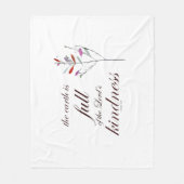 Schrift, Psalm 33, Kindness, Fleecedecke (Vorderseite)