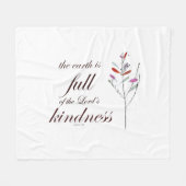 Schrift, Psalm 33, Kindness, Fleecedecke (Vorderseite (Horizontal))