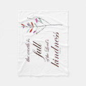 Schrift, Psalm 33, Kindness, Fleecedecke (Vorderseite)