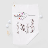 Schrift, Psalm 33, Kindness, Golfhandtuch (Insitu)