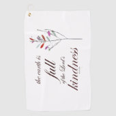Schrift, Psalm 33, Kindness, Golfhandtuch (Vorderseite)