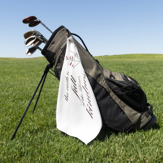 Schrift, Psalm 33, Kindness, Golfhandtuch (Gras)