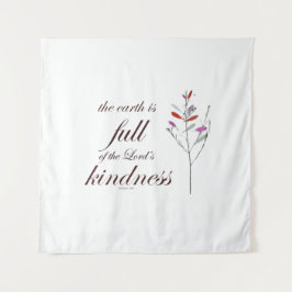 Schrift, Psalm 33, Kindness, Wandteppich