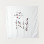 Schrift, Psalm 33, Kindness, Wandteppich (Vorderseite)