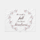 Schrift, Psalm 33, Vollkommenheit Fleecedecke (Vorderseite (Horizontal))