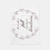 Schrift, Psalm 33, Vollkommenheit Fleecedecke (Vorderseite)