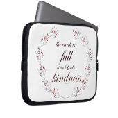 Schrift, Psalm 33, Vollkommenheit Laptopschutzhülle (Vorne Rechts)