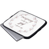 Schrift, Psalm 33, Vollkommenheit Laptopschutzhülle (Vorne Knopf)