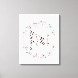 Schrift, Psalm 33, Vollkommenheit Leinwanddruck